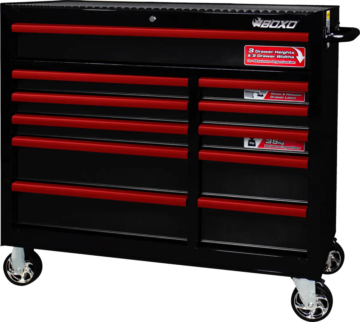 41 Inch Roll Cabinet Black