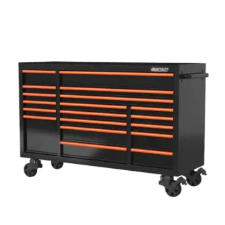 72 Inch Roll Cabinet Black
