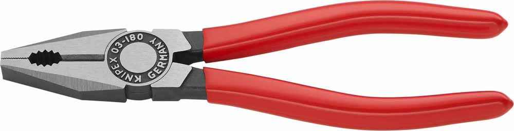 Combination Pliers Black Atramentized Plastic Coated 180mm