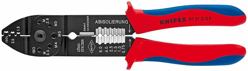 Crimping Pliers for End Sleeves (Ferrules) Plastic Coated