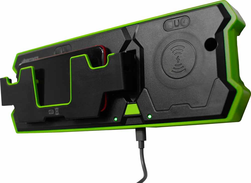 BOXO Wireless Charging Dual Motorised 20W - Green - Image 2