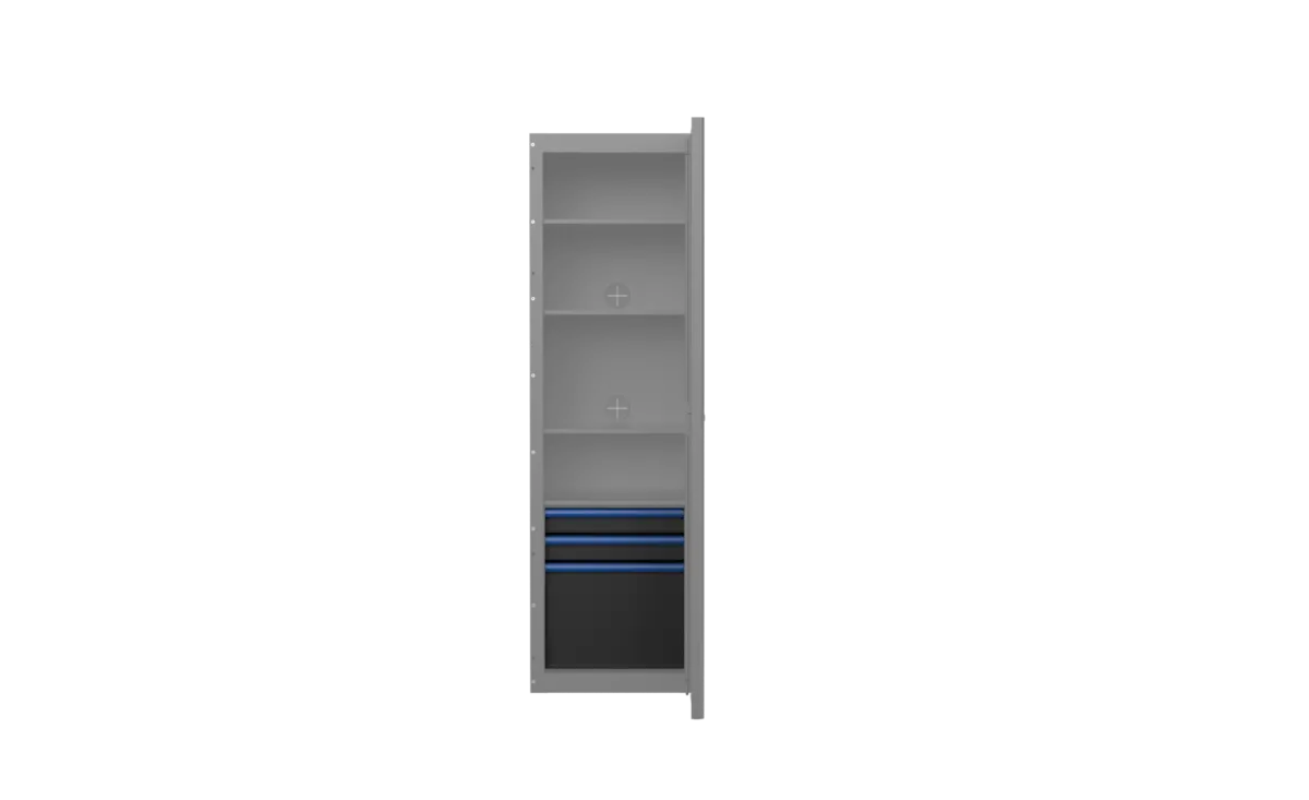 3 Drawer Kit (Only) For Side Locker Matt Black With Trim Colour Options