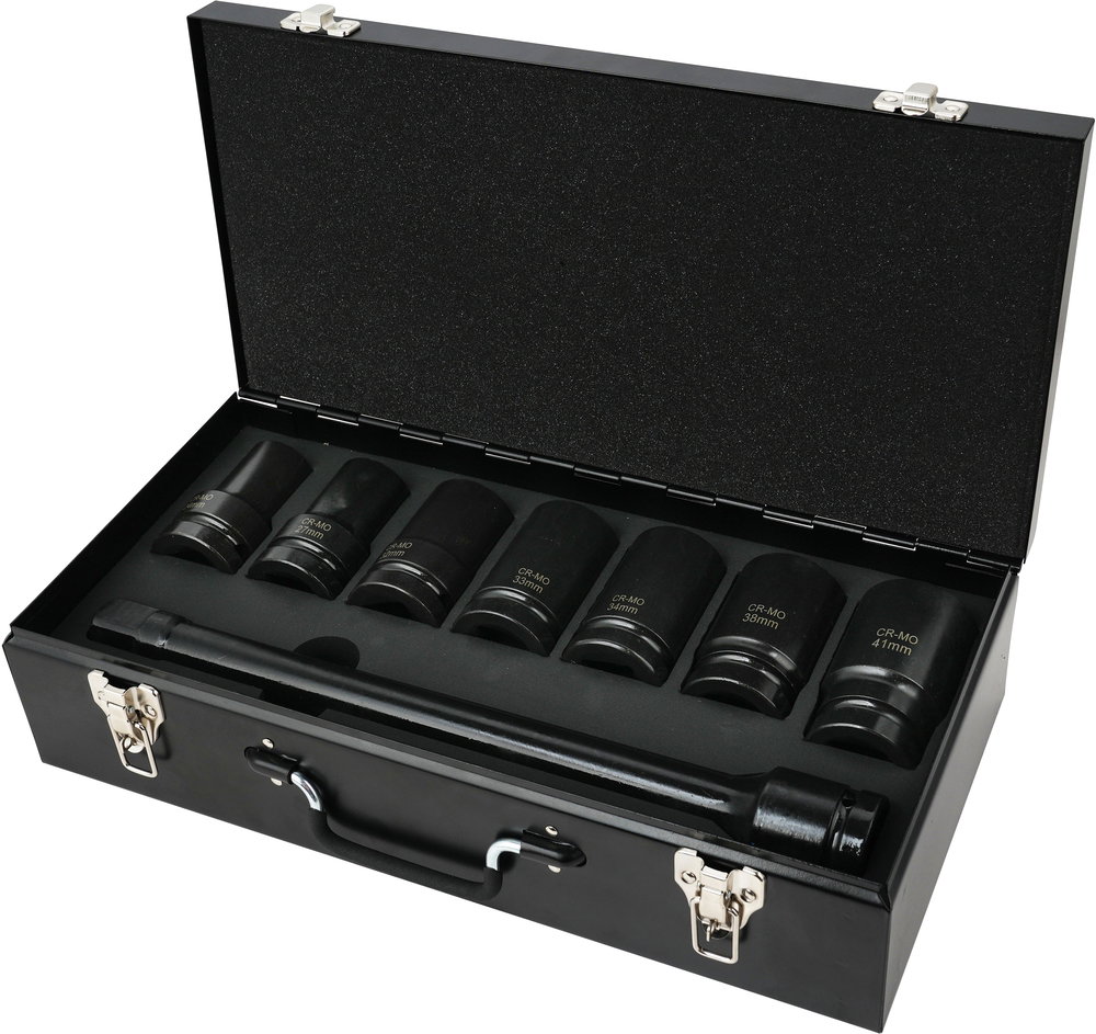 Powerhand 1" Drive Deep Impact Socket 8 Pc Set