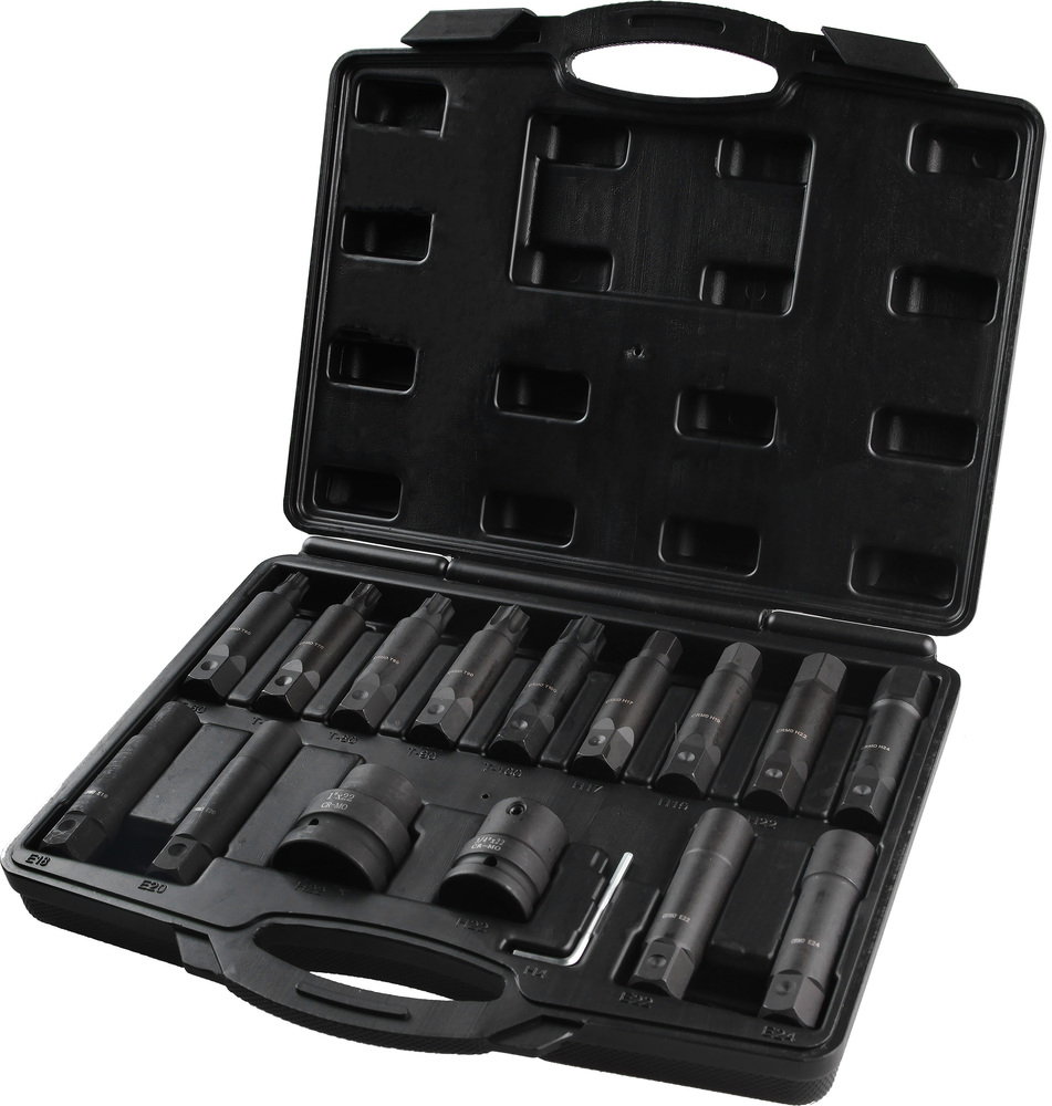 Powerhand 3/4 & 1 Dr Impact Bit Set 16Pc