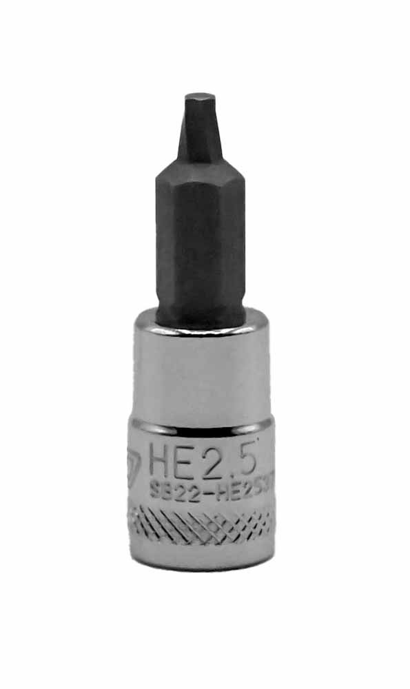 Boxo 1/4" Dr. Hex Extractor Bit Socket H2.5 For BX676-R2