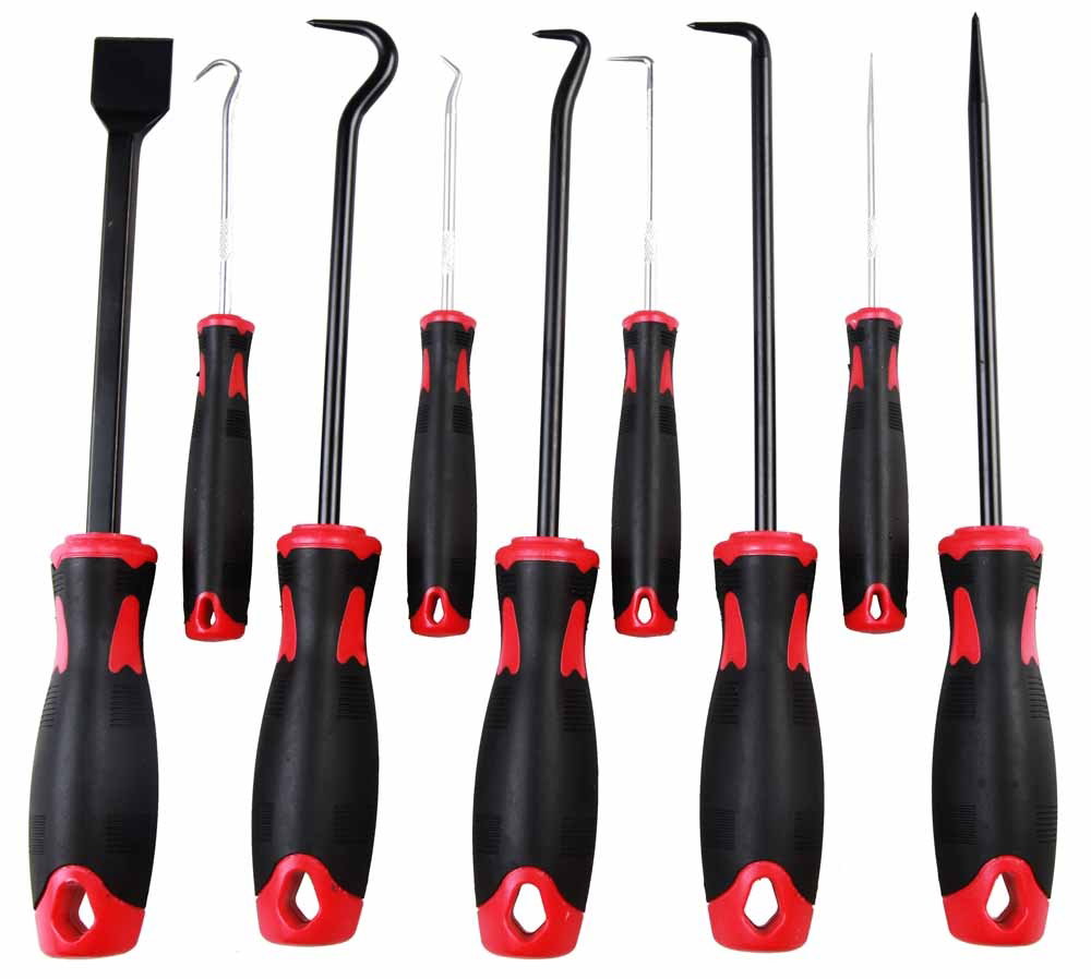 9pc Scraper, Hook & Pick Set Heavy Duty