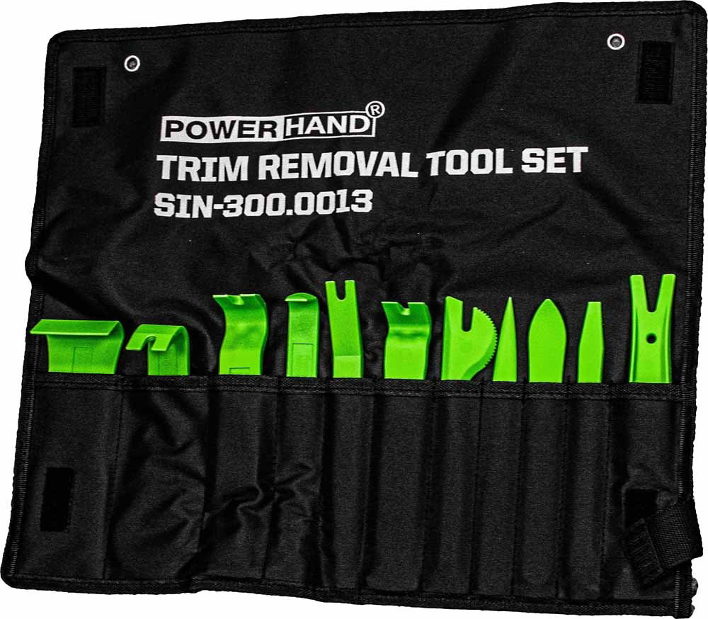 11 Pc Trim Removal Tool Set High Vis Green - Image 2