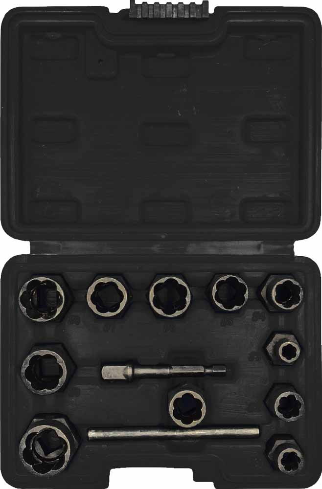 13 Pcs 3/8" Dr. Bolt and NutGrip Extractor Set