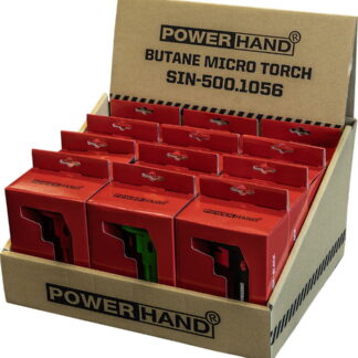 Powerhand Butane Micro Torch 12Pc Display