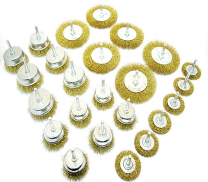 Powerhand 24PC Wire Wheel and Cup Brush Kit