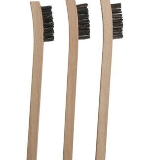 Stainless bristle 13mm wire brushes (3 Pack)