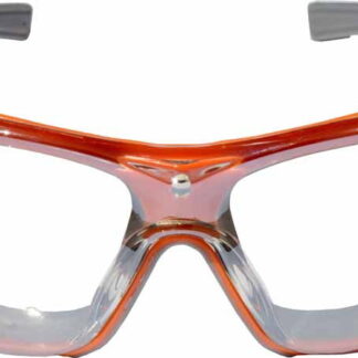 Orange Anti Fog Clear Lens Safety Glasses