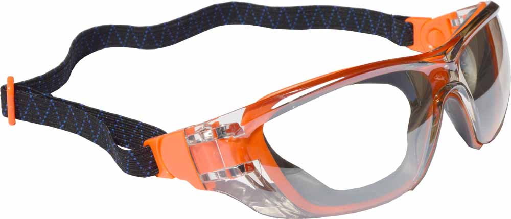 Orange Anti Fog Clear Lens Safety Glasses - Image 4