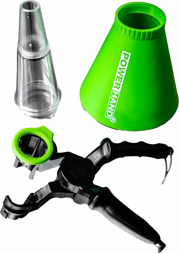 Powerhand Universal Oil Funnel 2Pc Green - Image 2