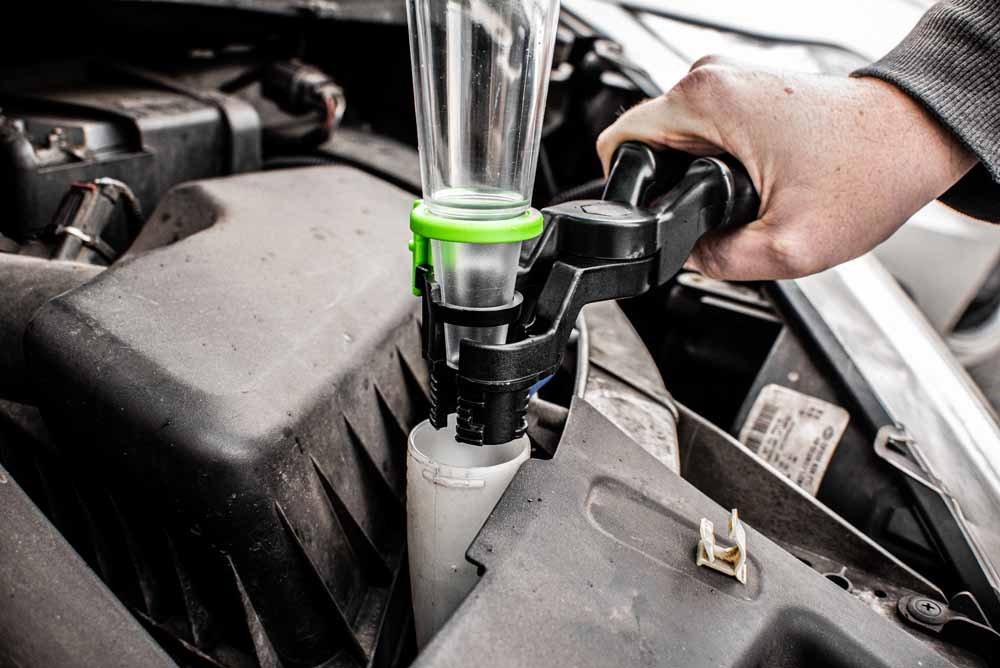 Powerhand Universal Oil Funnel 2Pc Green - Image 3