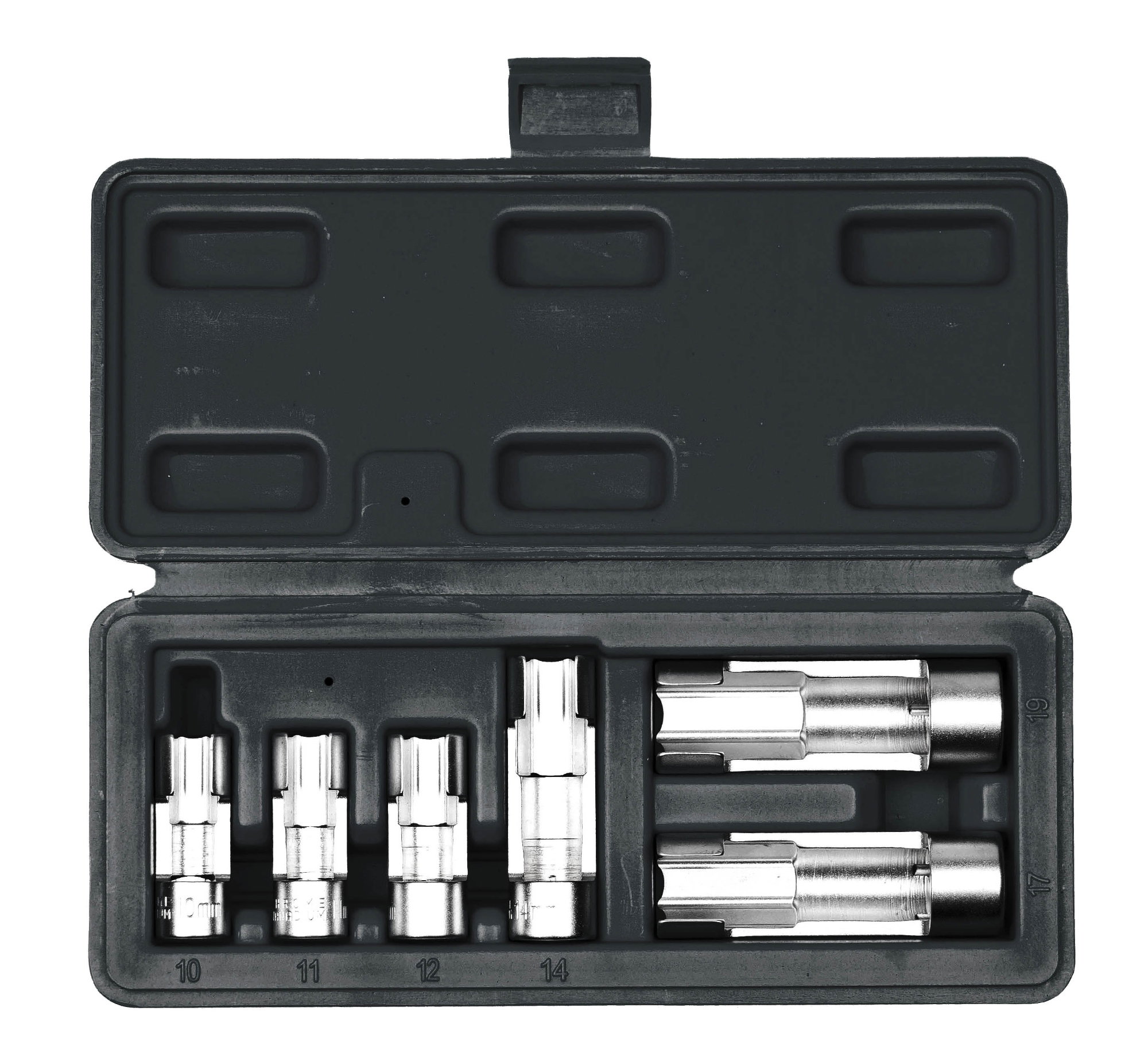 6Pc 3/8 & 1/2"Slotted Sensor Socket Set
