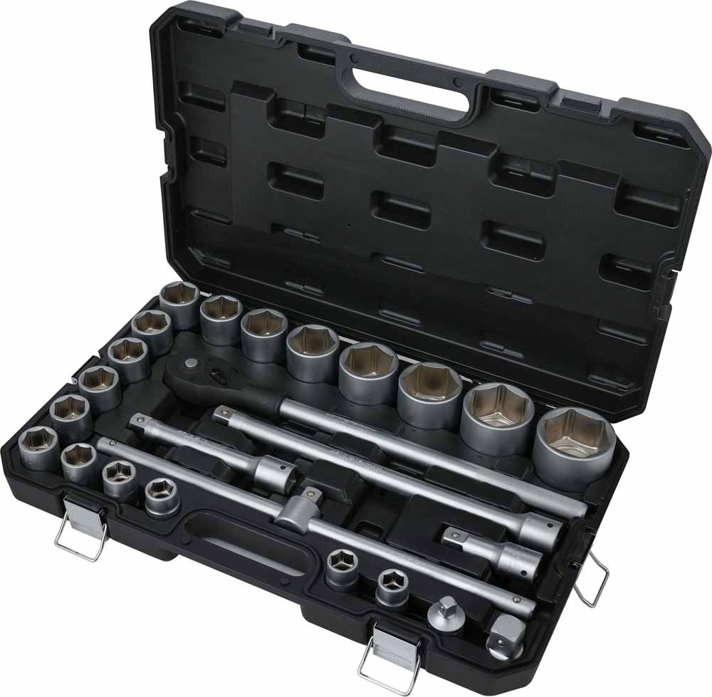 Powerhand 3/4" Chrome Socket Set 25PC 6PT 19 to 65mm