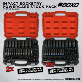 KIT-STOCKPACK10 - Boxo Impact Socketry Powercase Stock Pack
