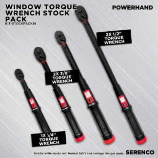 KIT-STOCKPACK14 - Powerhand Window Torque Wrench Stock Pack