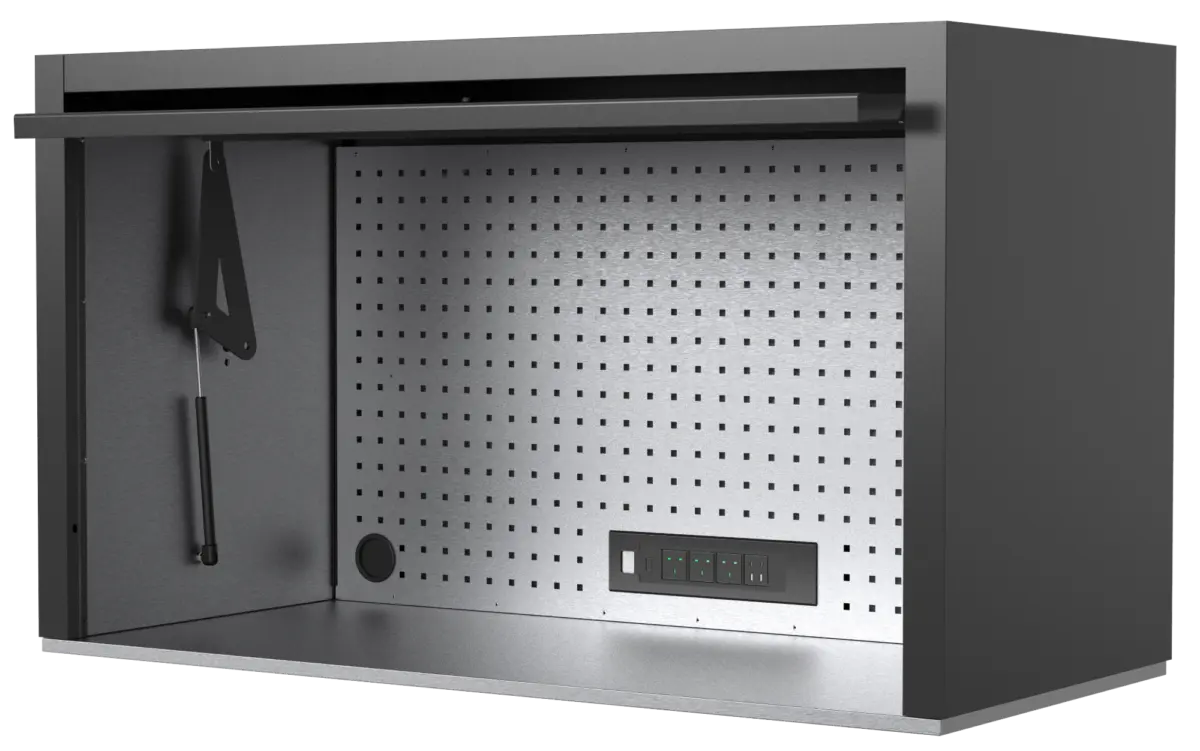 53” x 24 Hutch Matt Black with Matt Black Trim