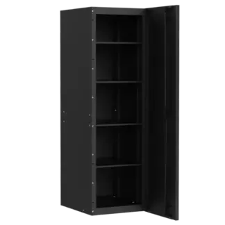 19 Inch Full Height Side Locker Matt Black Body