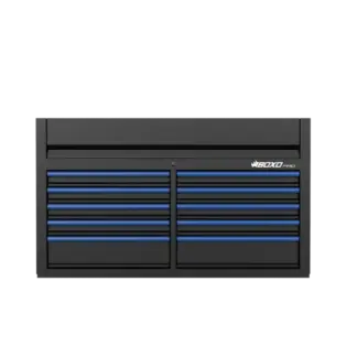 53 Inch 10 Drawer Top Box MATT Black With Trim Colour Options