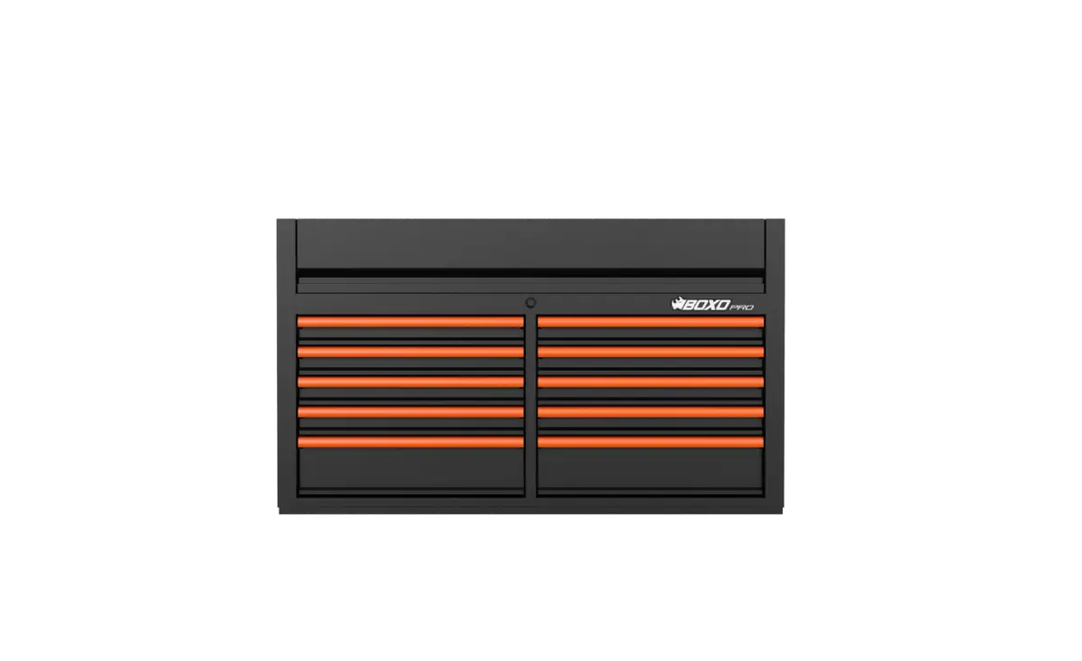 53 Inch 10 Drawer Top Box MATT Black With Trim Colour Options - Image 3