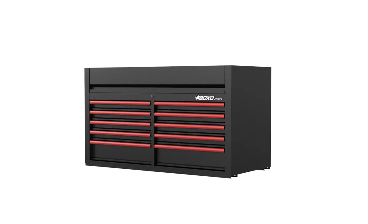 53 Inch 10 Drawer Top Box MATT Black With Trim Colour Options - Image 4