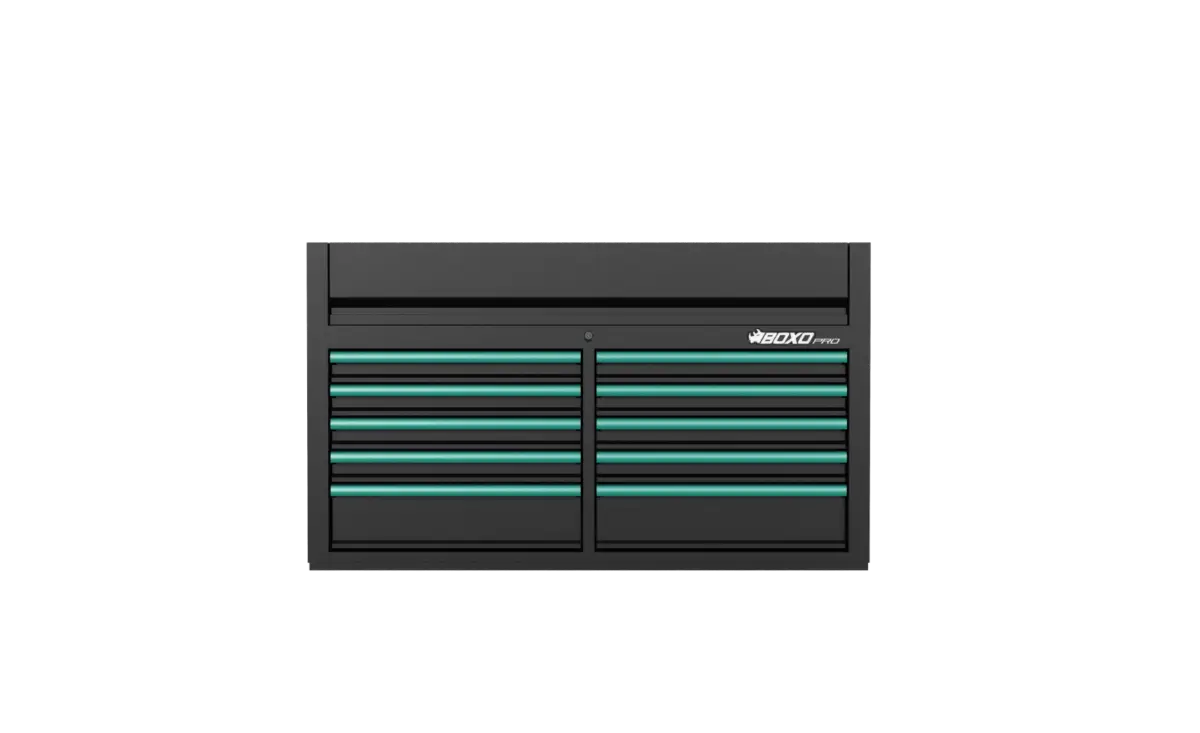 53 Inch 10 Drawer Top Box MATT Black With Trim Colour Options - Image 5