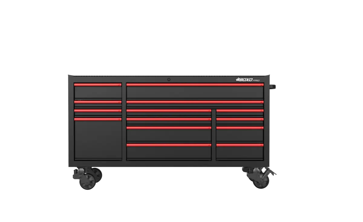 72 Inch Roll Cabinet Matt Black With Trim Colour Options - Image 6
