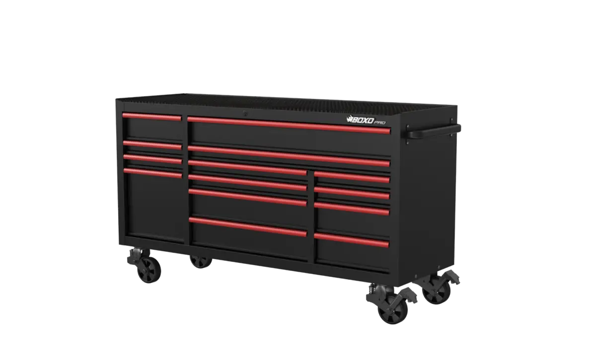 72 Inch Roll Cabinet Matt Black With Trim Colour Options - Image 4