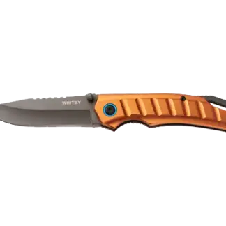 Whitby Bronze Aluminium Liner Lock Knife With 3.25" Blade