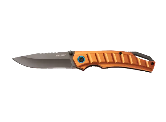 Whitby Bronze Aluminium Liner Lock Knife With 3.25" Blade