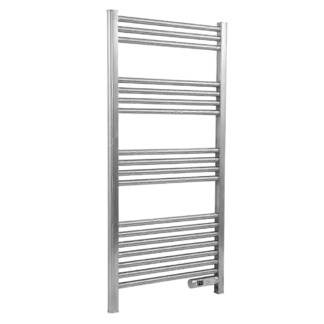 Baridi Electric Heated Towel Rail 1085 x 535mm with LED Display – Silver [DH372]