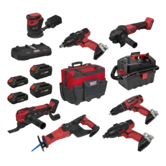 8 x SV20 Series Cordless Power Tool Kit 20V - 4 Batteries [CP20VCOMBO4]