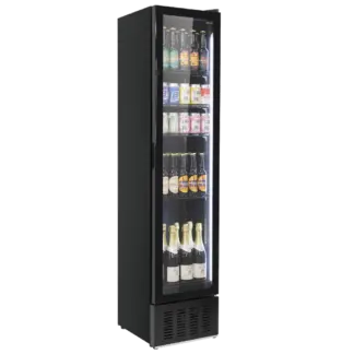 Baridi Tall Drinks/Bar Fridge with Digital Controls & Auto Defrost 160L - Black [DH440]