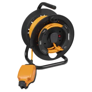 25m IP54 Weatherproof In-line Socket with Thermal Cutout, & 3m Additional Plug Cable [GCR25]