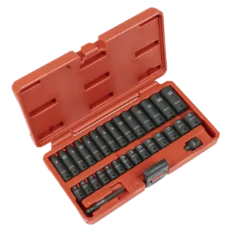 Premier Impact Socket Set 1/4"Sq Drive 30pc [AK5640M]