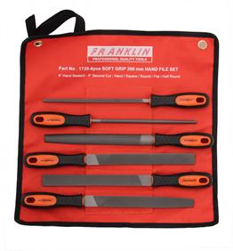 Franklin 6 pce Hand File Set 200mm / 8"
