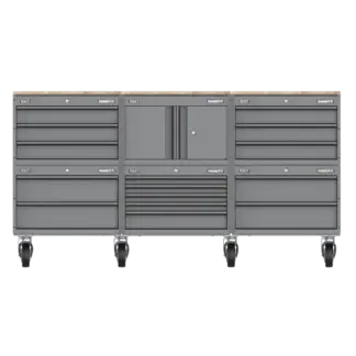 Superline PRO® Connect Modular Storage System with Rubber Wood Worktop 2.03m [APMSCCOMBO4]