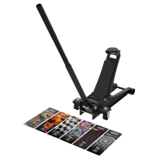 Low Profile Custom Design Trolley Jack with Rocket Lift 2 Tonne - Black [2000CB]