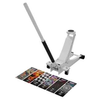 Low Profile Custom Design Trolley Jack with Rocket Lift 2 Tonne - White [2000CW]