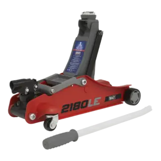 180° Handle Low Profile Short Chassis Trolley Jack 2 Tonne - Red [2180LE]