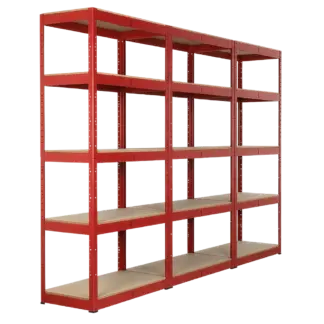 Racking Unit with 5 Shelves 350kg Capacity Per Level - Set of 3 [AP6350COMBO1]