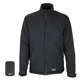 5V Heated Rain Jacket with Power Bank - Medium [HJ02KIT]