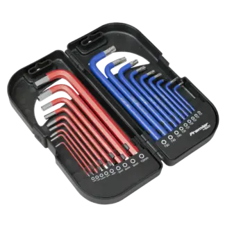 Long Anti-Slip TRX-Star* & Ball-End Hex Key Set 18pc [AK7176]
