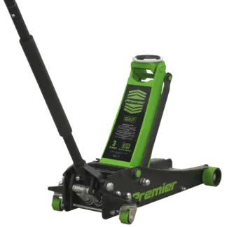 Premier Low Profile Trolley Jack with Rocket Lift 3 Tonne - Green [3040AG]