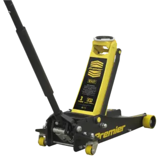 Premier Low Profile Trolley Jack with Rocket Lift 3 Tonne - Yellow [3040AY]