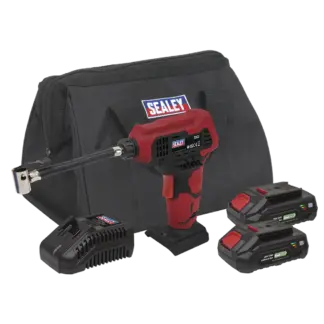 SV20 Series Cordless Tyre Inflator Kit 20V 2Ah - 2 Batteries & Euro Plug [CP20VAPKITEU]