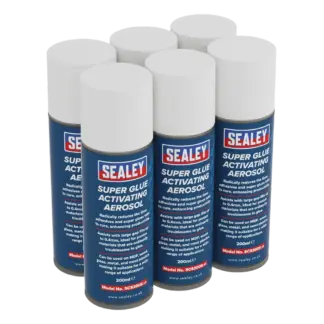 Super Glue Activator Aerosol 200ml - Pack of 6 [SCS300]